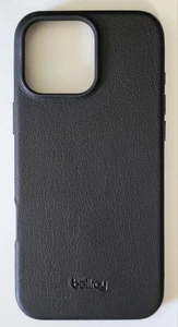 Custodia telefono Bellroy iPhone 16 Pro Max Premium in vera pelle nera - Foto 1 di 2