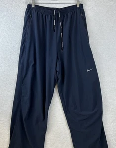 Nike Track Pants Men’s M Blue Swishy Drawstring Lightweight Jogger Athleisure - Picture 1 of 12