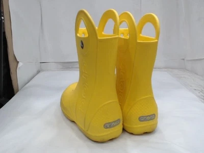 UsedGood - Botas de lluvia Crocs Kids Handle It, amarillas, C12 Foto 1 de 4