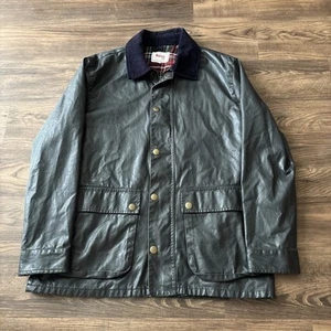 Stafford Prep Waxed Cotton Jacket Coat Large Ivy League Nick Wooster Era Hipster - Picture 1 of 12