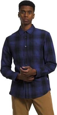 THE NORTH FACE Men's Arroyo Long Sleeve Flannel Button-Down Shirt, TNF Black Med - Image 1 of 4