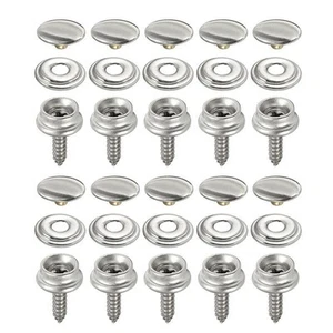 30 pièces kit de fixation instantanée en acier inoxydable pour tentes canapés - Photo 1/12