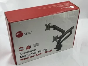 SIIG CE-MT2U12-S1 SIIG Aluminum Dual Monitor Mount. Factory sealed. - Picture 1 of 3