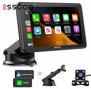 Portable 7''Wireless Apple CarPlay Android Auto Touch Screen Car Radio Stereo BT - Bild 1 von 11