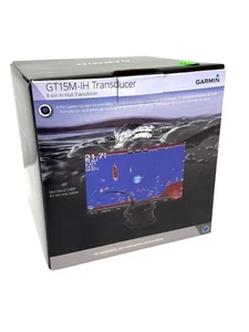 GARMIN GT15M-IH MID BAND CHIRP IN HULL 8 PIN 600W 85-165 kHz Transducer - Picture 1 of 3