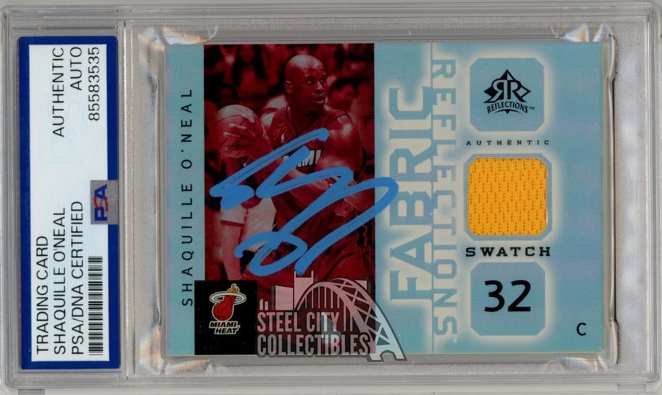 Shaquille O'Neal 2005-06 UD Reflections Auto Jersey Card #FR-SO PSA/DNA (Blue) - Image 1 of 1