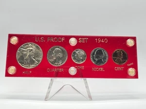 1940 U.S. Mint Proof Set In Capital Plastics "Dated" Holder **HARD TO FIND** - Bild 1 von 6