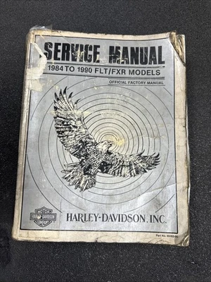 Harley Davidson 1984 a 1990 FLT, modelos FXR manual de servicio 99483-90 usado Foto 1 de 4