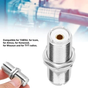 5Pcs So239 Uhf Female To Female Plug Jack Rf Adapter Connector For 2 Pl259 P SPC - Zdjęcie 1 z 12