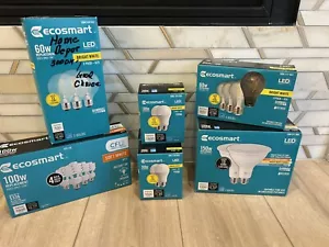 7 Boxes Ecosmart Light Bulbs LED See Desc New 16 Bulbs - Picture 1 of 7