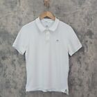 Cp Company Polo Shirt Small S White Tacting Short Sleeve Patch Logo Casual Mod