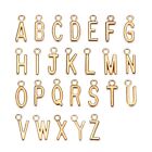 Pendentif lettre alphabet en alliage métal A-Z perle d'alphabet (or, 1 ensembles/104 pièces)