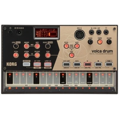 Korg volca drum Analog Modeling Rhythm Machine Analog Synthesizer Sequencer - Image 1 of 4