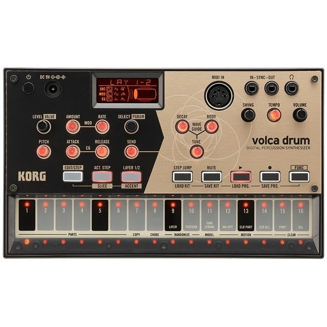 Korg volca drum Analog Modeling Rhythm Machine Analog Synthesizer Sequencer - Image 1 of 4