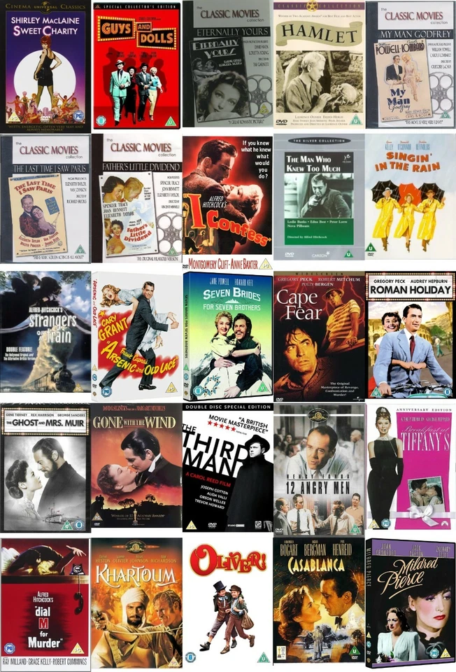 40's 50's 60'ss DVD Films Studio Classics Musicals Comedy Romance Colour / B&W - Image 1 of 1