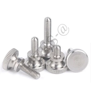Knurled Thumb Screws Hand Grip Knob Bolts Stainless Steel M2 M2.5 M3 M4 M5 M6 - Picture 1 of 6