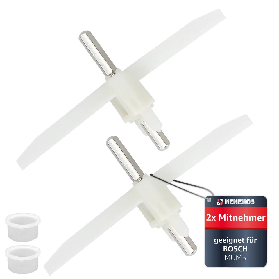 2x Durchlaufschnitzler Flügel für Bosch MUM5, MUMS MUMV MUZ5 00630760, 00621923 - Bild 1 von 4