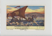 1950s Liebig History of Romania Dutch Trajanus' vloot vaart de Donau op #1 02v3