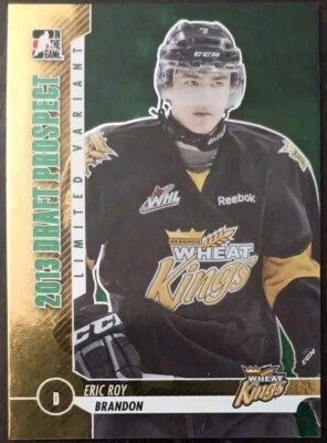 2013 ITG Draft Prospect Eric Roy Limited Variant Emerald #14 Hockey Card - Image 1 of 2
