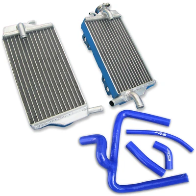 Radiador de aluminio y manguera azul para Honda CR250R CR250 CR 250R 2002-2004 2003 Foto 1 de 4
