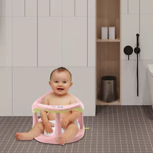 Newborn Infant Baby Bath Tub Ring Seat Infant Toddler Safety Chair Anti Slip NEW - Picture 1 of 17