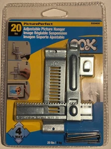 OOK ~ Hillman Picture Perfect™ ~ 4-Way Adjustable Picture Hanger ~ #533400 ~ New - Picture 1 of 2