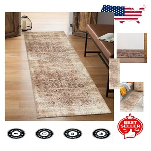 Stylish Vintage Moroccan Rug Runner 2'6'' x 7'' - Ideal for Hallways & Kitchens - Picture 1 of 11