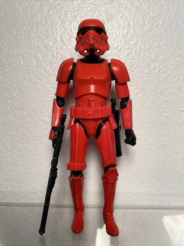 Star Wars Black Series 6 Inch Crimson Stormtrooper Loose And Complete EE 4-Pack Cover