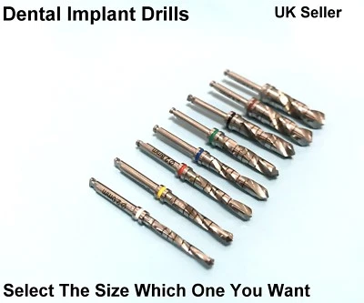 DENTRA Dental Implant Drills Kit Surgical Tools Various Sizes Brand New CE