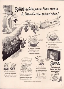 Pubblicità Stampa Sapone Cigno 1942 Pagina Intera Grande Rivista 10,5"x13,5" - Foto 1 di 1