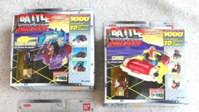 LOT 2 BATTLE BUILDERS: BATTEL BLASTER & CAPTOR! BANDAI! BRAND NEW, OS! MINT! - Imagen 1 de 4