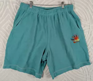 Nike Swoosh French Terry Shorts Blue Green Birds Of Paradise DQ3486-392 Size XL - Picture 1 of 13