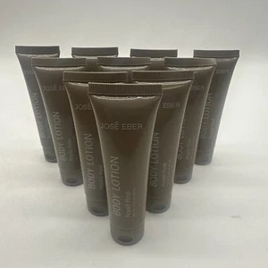 Lot of 10 tubes of Jose Eber Royale Rose Body Lotion 1.0 oz Travel Size