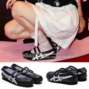2025 Ballerinas Mexico 66 Patou X Onitsuka Tiger Mary Jane Schuh schwarz/weiß - Bild 1 von 11