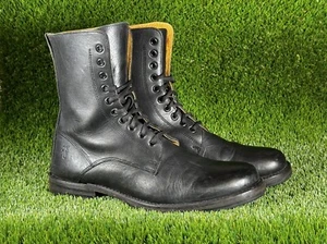 🔥Bota de combate Frye Brando de cuero negro con cordones para hombre | Talla US 9,5 M - Imagen 1 de 19