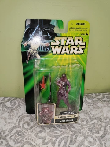 Star Wars Saga Attack Of The Clones Sneak Preview Zam Wesell Action Figure Cover