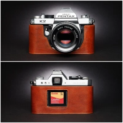Handmade Genuine Leather Camera Cover Half Case For Pentax K2 LX MX SUPER A - Image 1 of 4