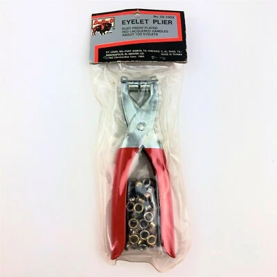 Vintage BuffalO Eyelet Plier With Eyelets 26-1003 NOS Multi Color Eyes - Image 1 of 4