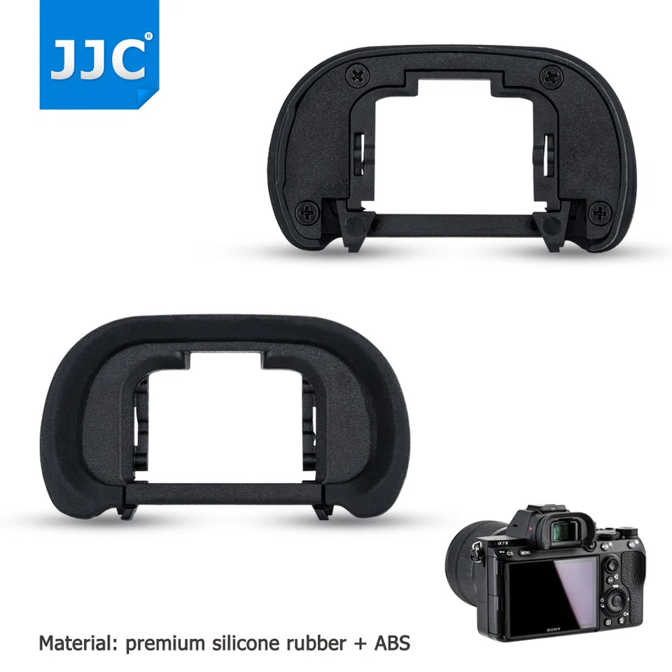 2PCS Eyepiece Eyecup fr Sony A7III A7II A7RIV A7RIII A7RII A7SII A58 as FDA-EP18 - Image 1 of 4
