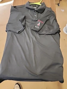 ADIDAS GOLF Mens Size XL ClimaCool Horizontal Textured Polo Shirt Black - Picture 1 of 9