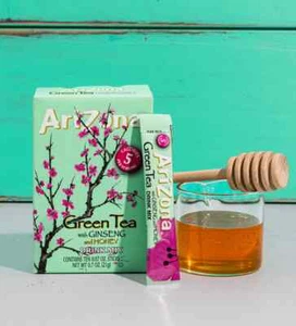 6 Boxes Arizona Green Tea Drink Mix Zero Sugar, 60 Total Packets - Picture 1 of 5