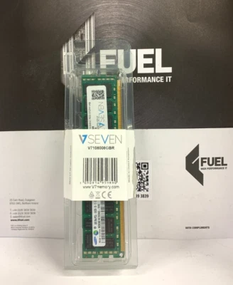 VSeven   8GB DDR3 ram memory module PC3L-10600  -  V7106008GBR - Image 1 of 3