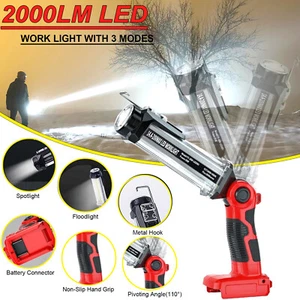 35W 2000LM Wireless LED Work Light for Craftsman V20 20V Battery Cordless Torch - Picture 1 of 10