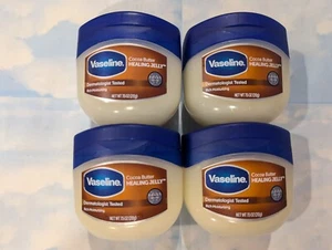 LOT (4) VASELINE COCOA BUTTER RICH MOISTURIZING HEALING PETROLEUM JELLY 7.5 OZ - Picture 1 of 2