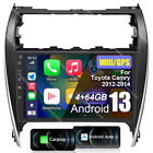 4+64GB For 2012-2014 Toyota Camry CarPlay Android 13.0 Car Stereo GPS Radio WIFI