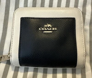 Coach Colorblock Kreide schwarz zweifach gefaltete Geldbörse - Bild 1 von 5