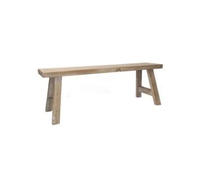 Medium Fir Wood Cottage Style Milking Stool / Bench 60 cm by Gisela Graham - Image 1 of 2