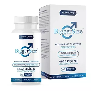 BIGGER SIZE 60 Kapseln Potenz & Penisvergrößerung - Bild 1 von 2