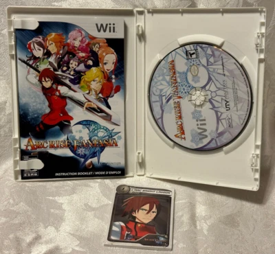 ARC RISE FANTASIA Wii GAME W/ SEALED 12 LIMITED EDITION CHARACTER PROFILE CARDS - Image 1 of 4