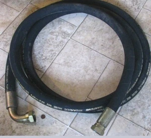 17' Hydraulic Hose w/Fittings 2500 psi, 1.25" ID 602 32-2-17MPa GB/T3683-2011 - Picture 1 of 7